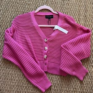 Cotton Candy LA Cropped Cardigan